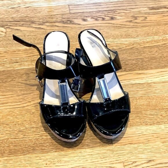 Black wedges Browns - Picture 1 of 4